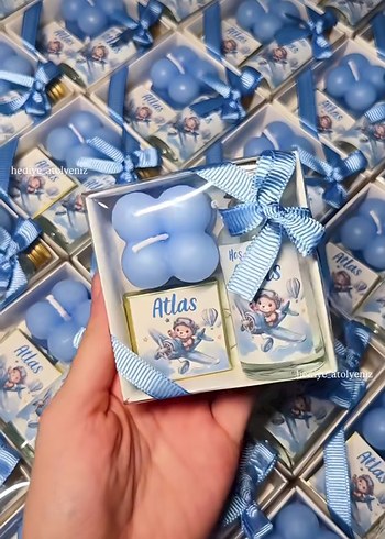 Atlas Temalı Mavi Hediyelik Set
