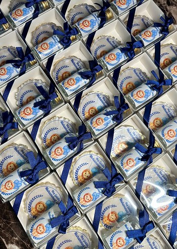 Beden Mavi Kurdeleli Bebek Hediyesi Seti