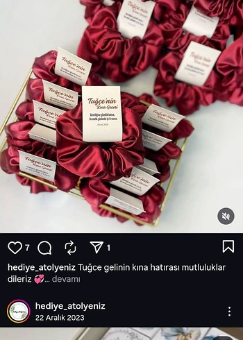 Bordo Saten Fırfırlı Bohem Saç Aksesuarı