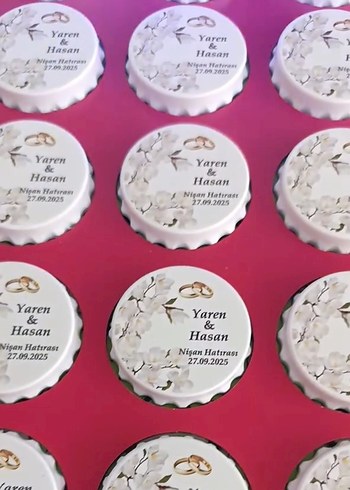 Kişiye Özel Nikah Hatırası Mıknatıslı Hediyeler