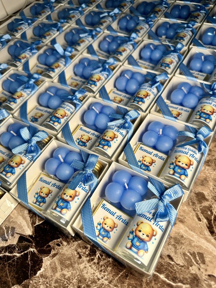 Mavi Baloncuk Mum Hediyelik - Görsel 2