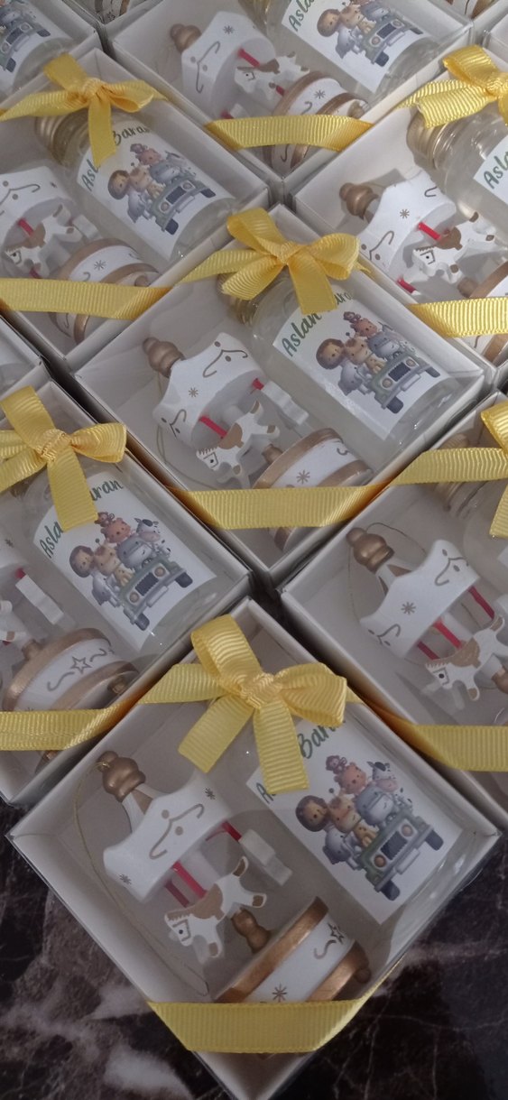 Sarı Kurdeleli Hediyelik Set - Görsel 2