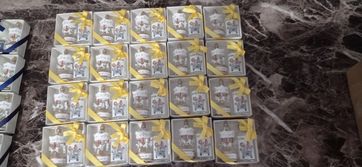 Sarı Kurdeleli Hediyelik Set - Görsel 3