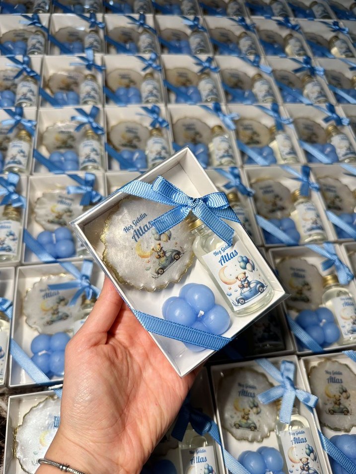 Mavi Bebek Temalı Hediye Seti - Görsel 2