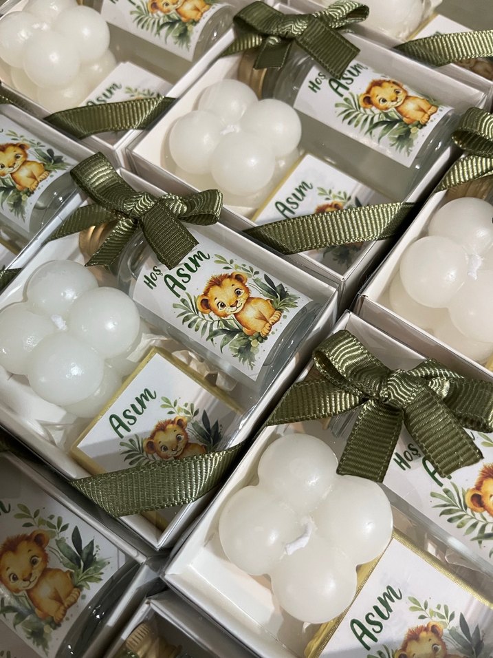 Beyaz Dekoratif Hediye Seti Asum Etiketiyle - Görsel 2