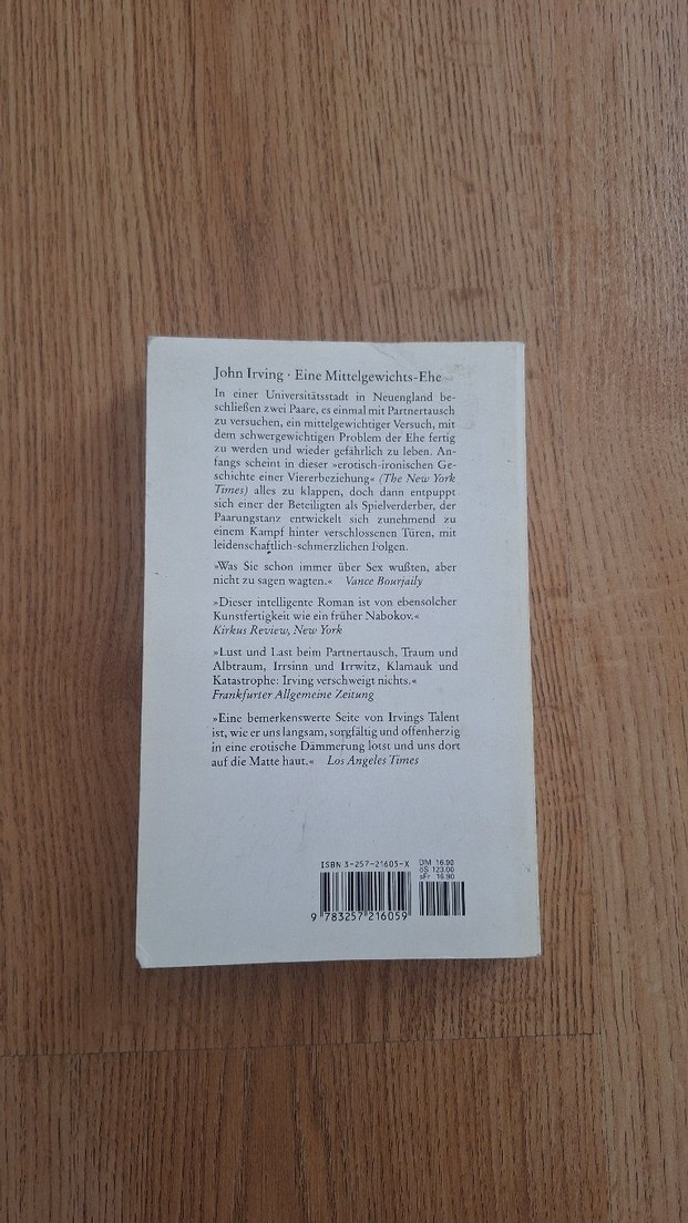 John Irving - Eine Mittelgewichts-Ehe Roman - Görsel 2