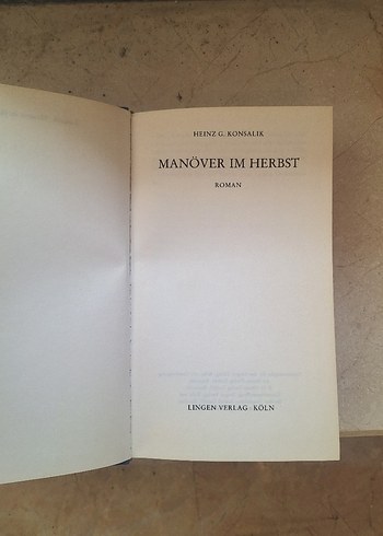 Konsalik - Manöver im Herbst Roman - Görsel 3