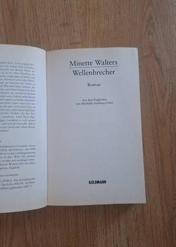 Minette Walters - Wellenbrecher Roman - Görsel 3