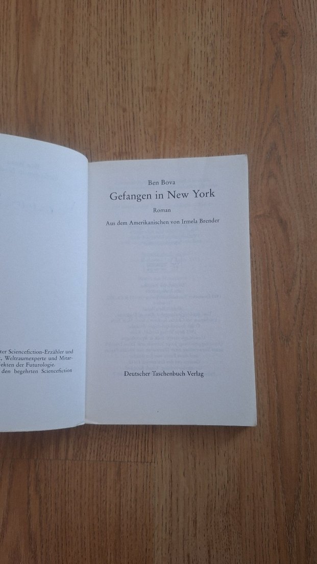 Ben Bova - Gefangen in New York Roman - Görsel 3