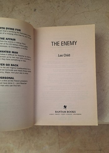 Lee Child - The Enemy Roman - Görsel 3