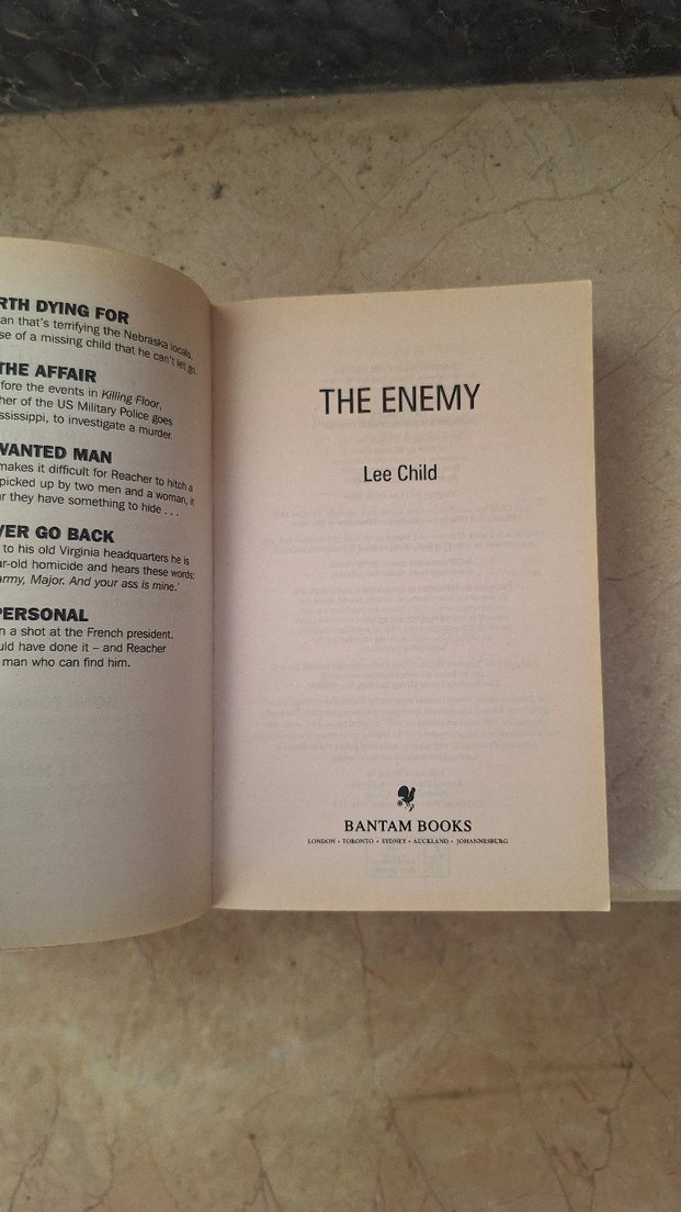 Lee Child - The Enemy Roman - Görsel 3