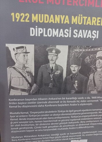  1922 MUDANYA MÜTAREKESİ DİPLOMASİ SAVAŞI (EROL MÜTERCİMLER) 376 