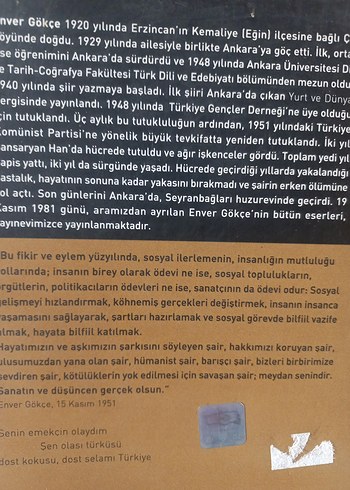 Enver Gökçe Bütün Şiirleri Kitabı - Görsel 2