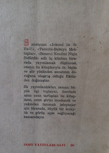 NAZIM HİKMET JOKAND İLE Sİ-YA-U TARANTA- BABUYA MEKTUPLAR BENER - Görsel 3