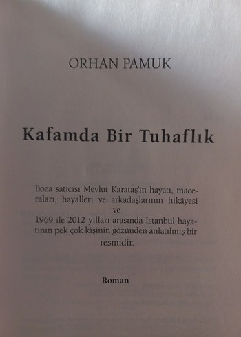 Orhan Pamuk - Kafamda Bir Tuhaflık - Görsel 2