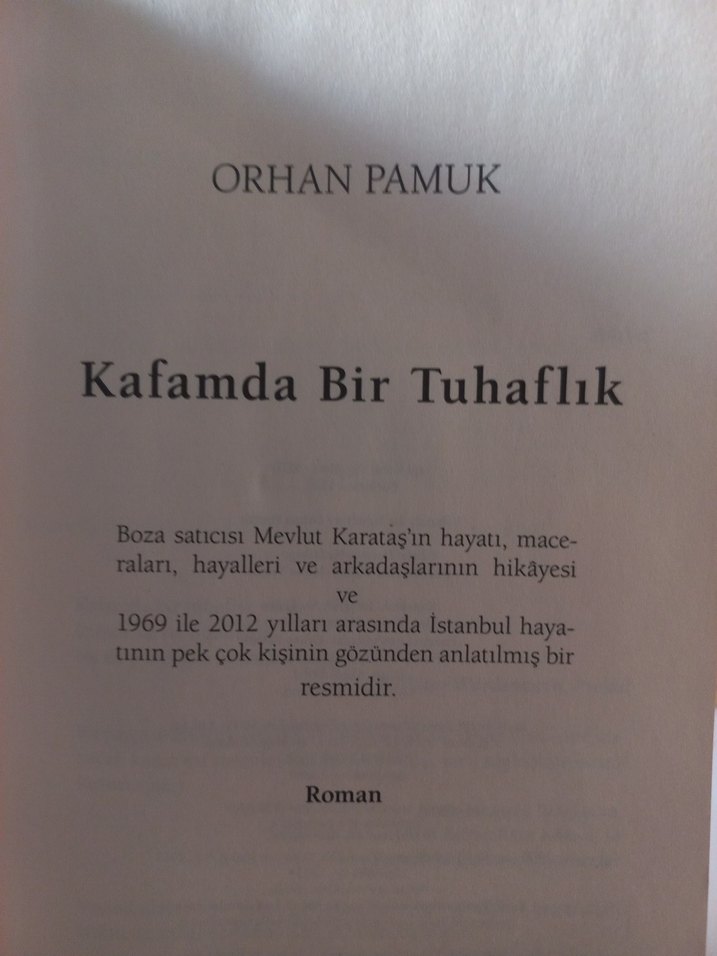 Orhan Pamuk - Kafamda Bir Tuhaflık - Görsel 2