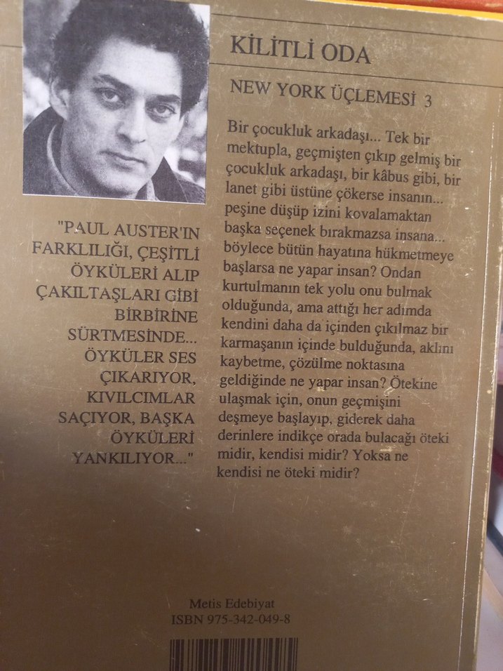 Paul Auster - Kilitli Oda - Görsel 2