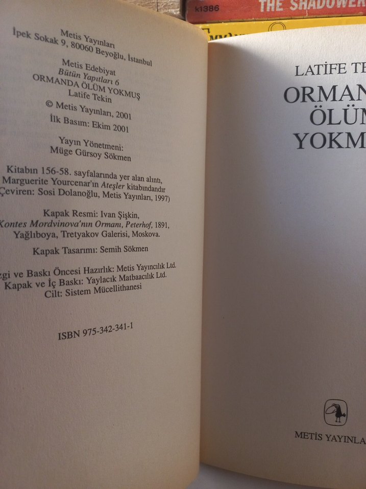 ORMANDA ÖLÜM YOKMUŞ (LATİFE TEKİN) 1.BASKI - Görsel 2