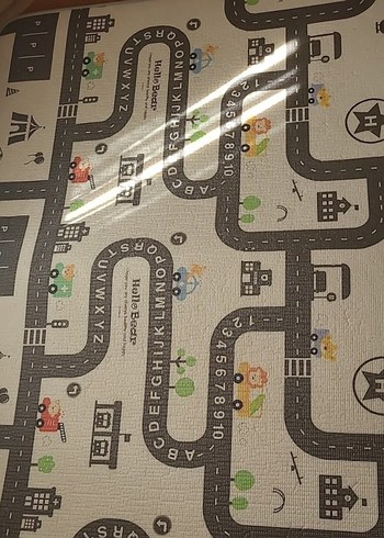 Beden Pastel Renkli Plastik Bebek Oyun Halısı 150×200×1.5