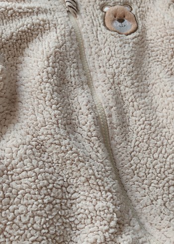 Peluş Ayıcık Kulaklı Tulum Mont - Görsel 5