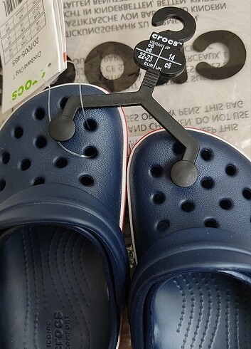 22 Beden lacivert Renk Orjinal, Etiketli Crocs C6 
