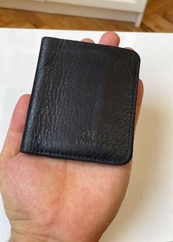  Beden siyah Renk OTTO ANGELİNO Siyah Yılan Desenli Erkek Cüzdanı