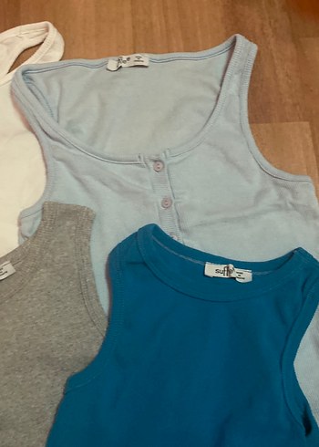 Gri Baskılı Pamuklu Kadın Atlet - Görsel 4