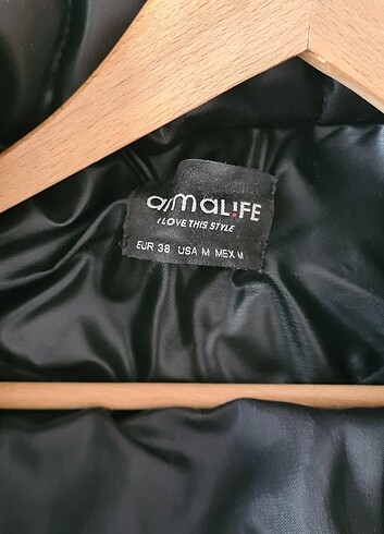 Armalife Suni deri şişme mont