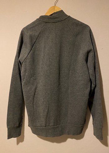 Hummel marka Gri Fermuarlı Erkek Sweatshirt Orjinal - Görsel 2