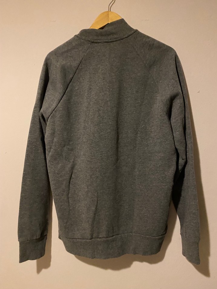 Hummel marka Gri Fermuarlı Erkek Sweatshirt Orjinal - Görsel 2