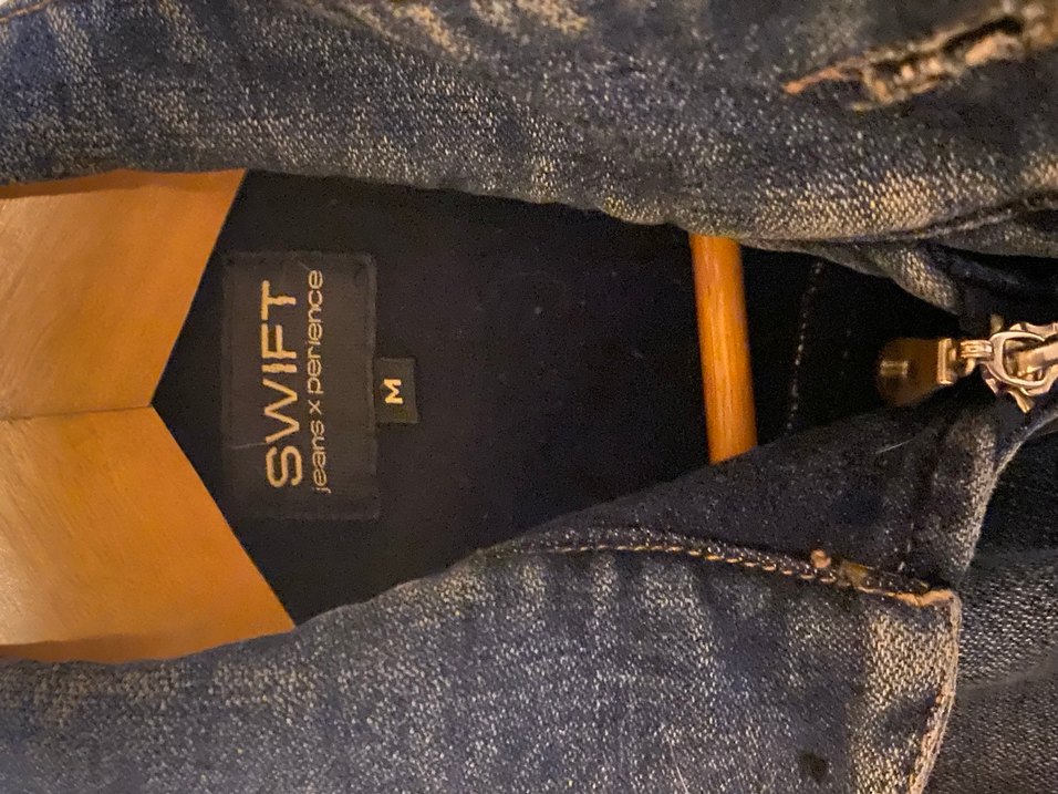 Swift marka Vintage Erkek Lacivert Düğmeli Denim Ceket - Görsel 3