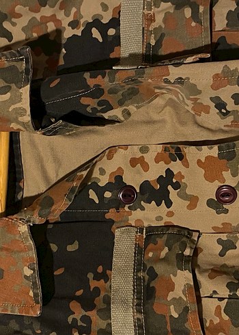 ASOS marka Vintage Erkek  Kamuflaj Düğmeli Ceket - Görsel 3