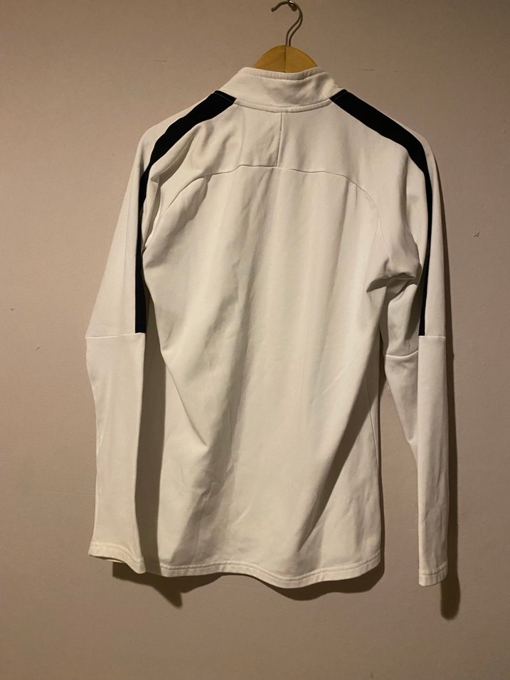 Nike Beyaz Yarım Fermuarlı erkek Sweatshirt Orjinal - Görsel 2