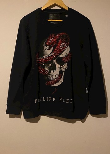 PHILIPP PLEIN Siyah Erkek Sweatshirt 3D baskılı Orjinal - Görsel 3