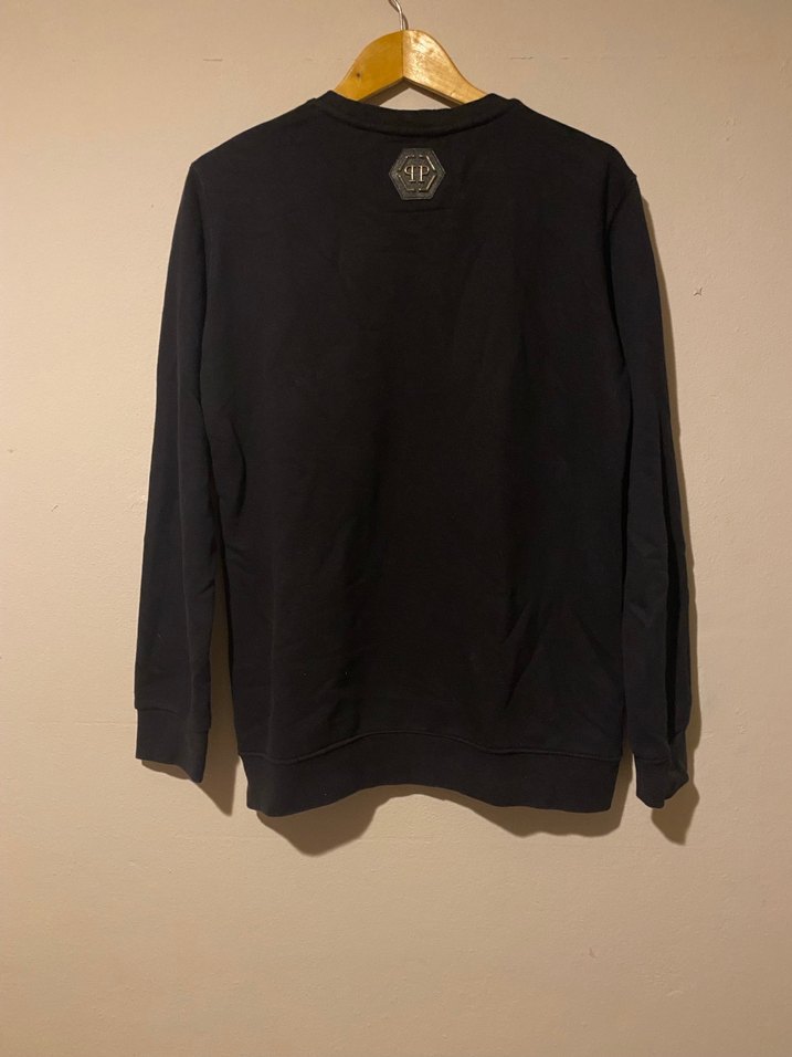 PHILIPP PLEIN Siyah Erkek Sweatshirt 3D baskılı Orjinal - Görsel 4