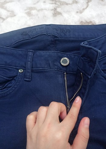 Diğer Kadın Lacivert Regular Fit Denim Jean