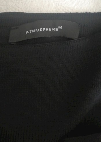 Drapeli Siyah triko Uzun Kollu Kadın Bluz - Görsel 5