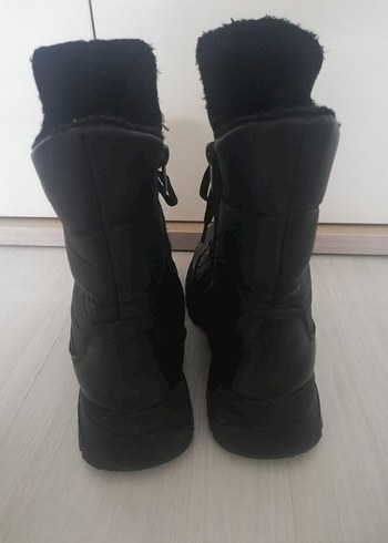 Siyah Bağcıklı Kadın Goth Botları - Görsel 3