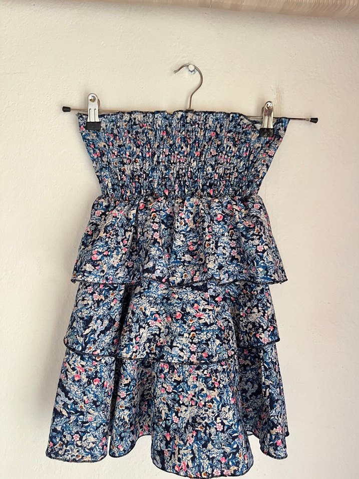 Mavi Desenli Kat Kat Mini Etek - Görsel 2