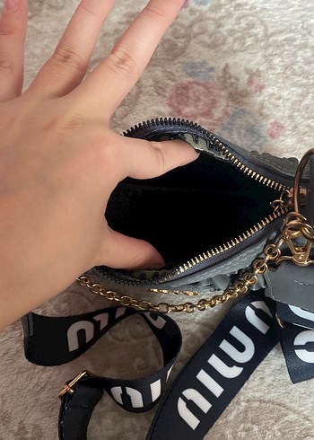 Beden gri Renk Zincir Detaylı Gri Yılan Desenli Deri Çanta