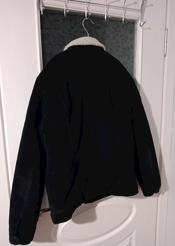 Düğmeli Siyah Erkek Midi Kaban - Görsel 2