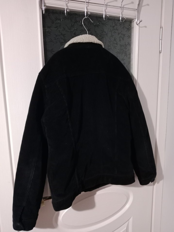 Düğmeli Siyah Erkek Midi Kaban - Görsel 2