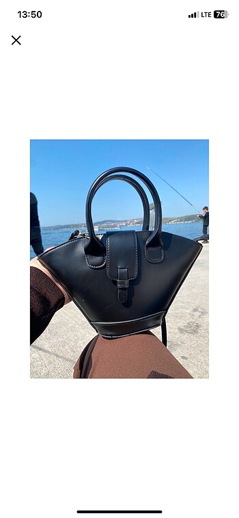 Asimetrik kesim pucket kova model çanta