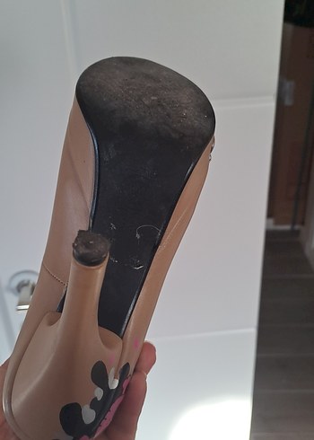 Bej Kadın Dolgu Topuklu Stiletto - Görsel 6