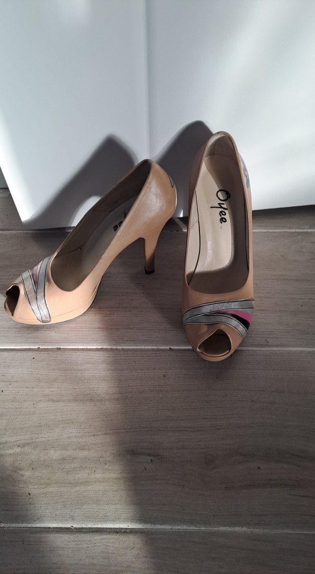 Bej Kadın Dolgu Topuklu Stiletto - Görsel 2