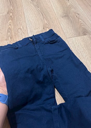 7 Yaş Beden Erkek Çocuk Lacivert Kemerli Pantolon