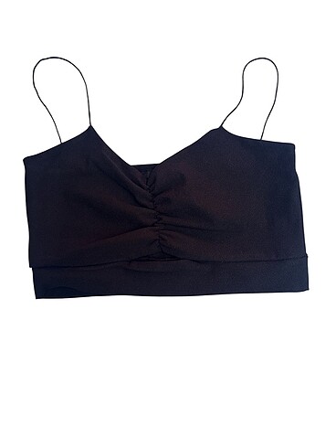 SİYAH ASKILI CROP