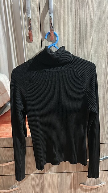 Siyah boyunlu kazak - Koton -XS beden