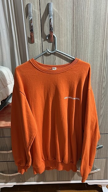 Turuncu M beden sweatshirt - LES BENJAMINS