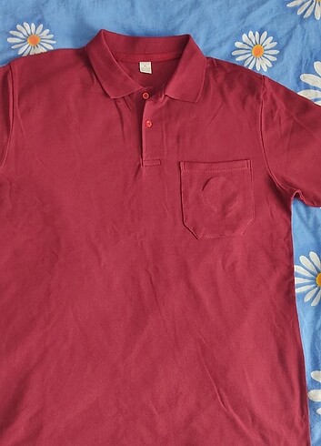 xl Beden bordo Renk Polo yaka t-shirt hiç kullanılmamış